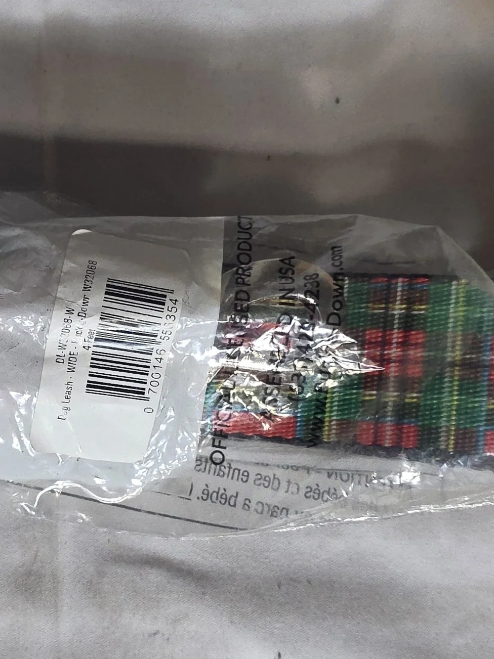 Buckle-Down 4ft Long Wide Dog Leash - Tartan Plaid Red/Green Pet Leash
